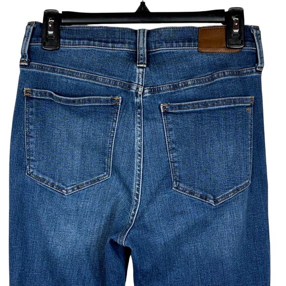 Madewell SZ 27 Skinny 10” Roadtripper Jeans Stretch Hi-Rise Zip-Fly Pockets Blue - Picture 5 of 10